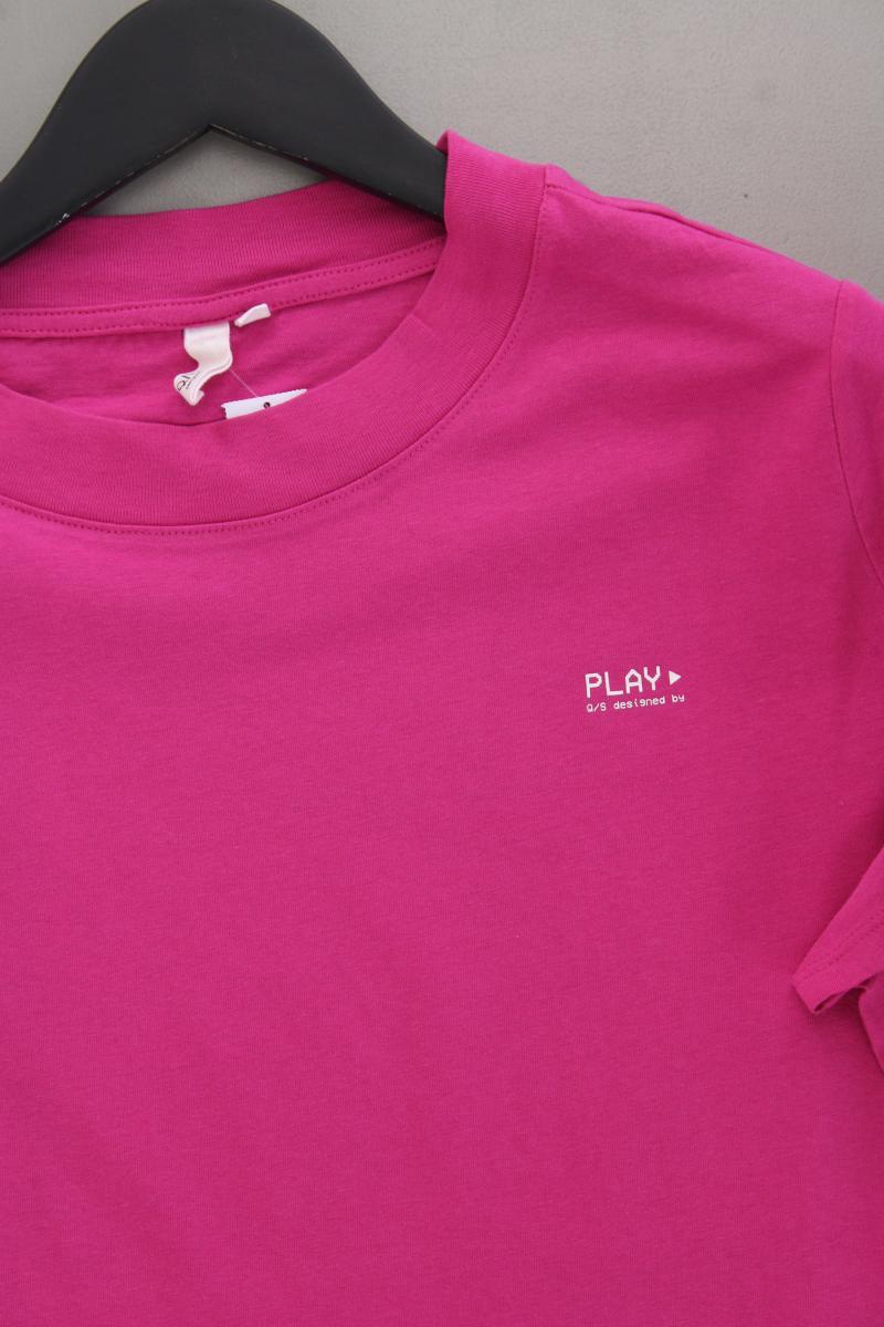 QS by s.Oliver T-Shirt Gr. XL Kurzarm pink aus Baumwolle