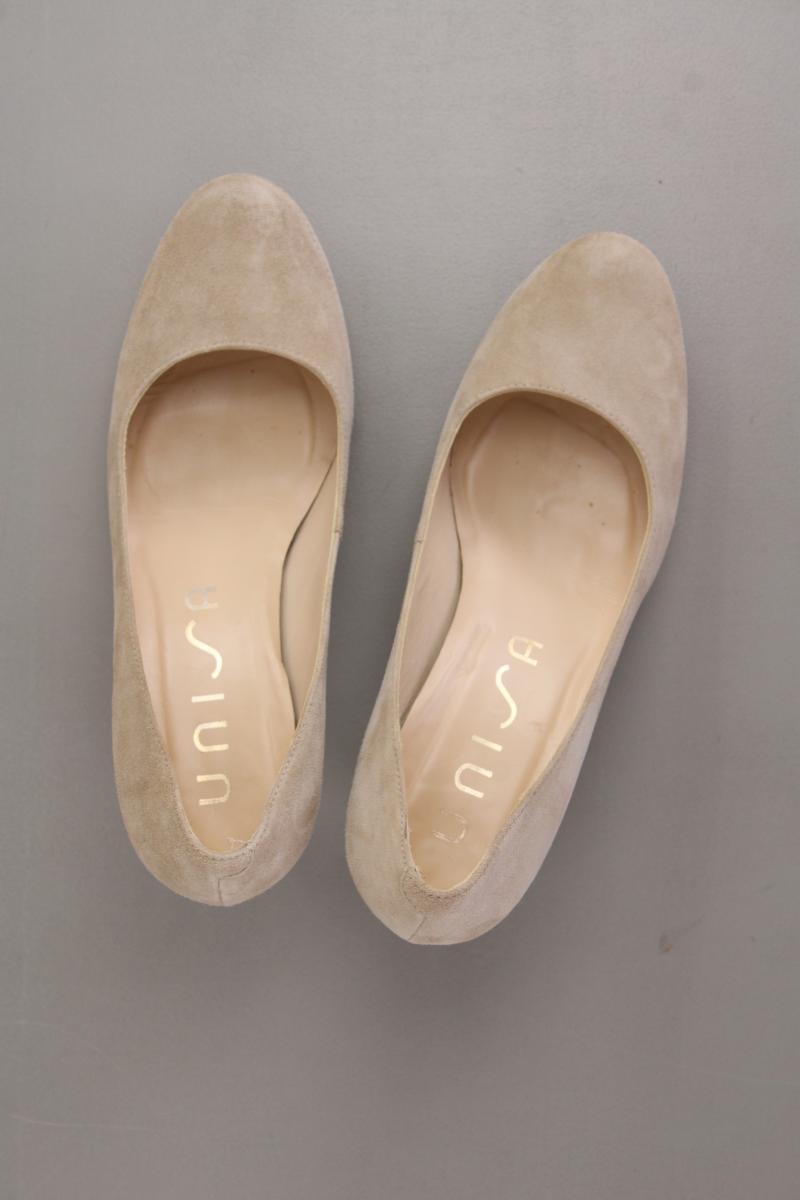 Unisa Pumps Gr. 40 creme aus Leder
