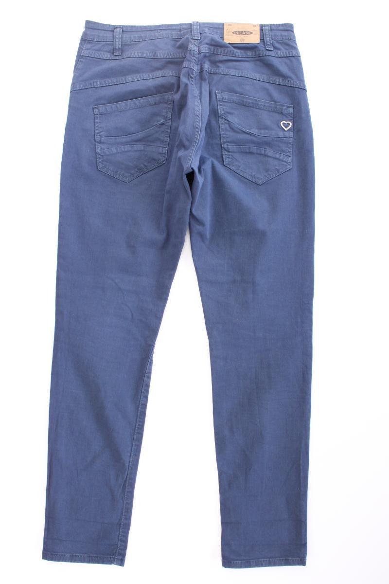 Please Five-Pocket-Hose Gr. L blau aus Baumwolle