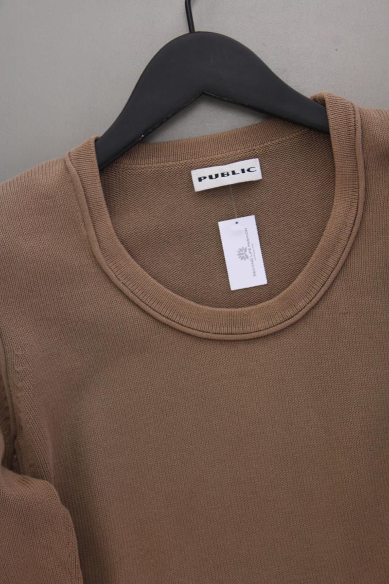 Public Feinstrickpullover Gr. 38 braun aus Baumwolle