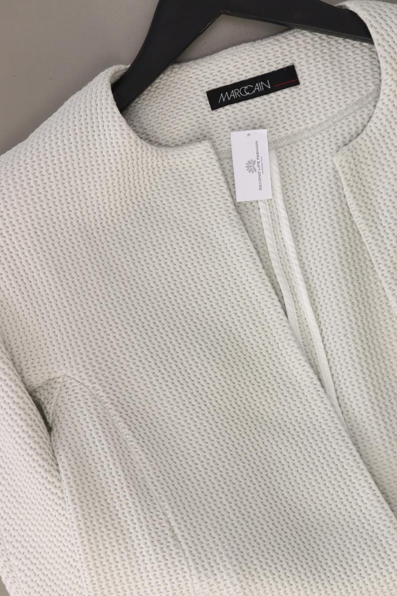 Marc Cain Regular Cardigan Gr. 36 3/4 Ärmel grau aus Baumwolle