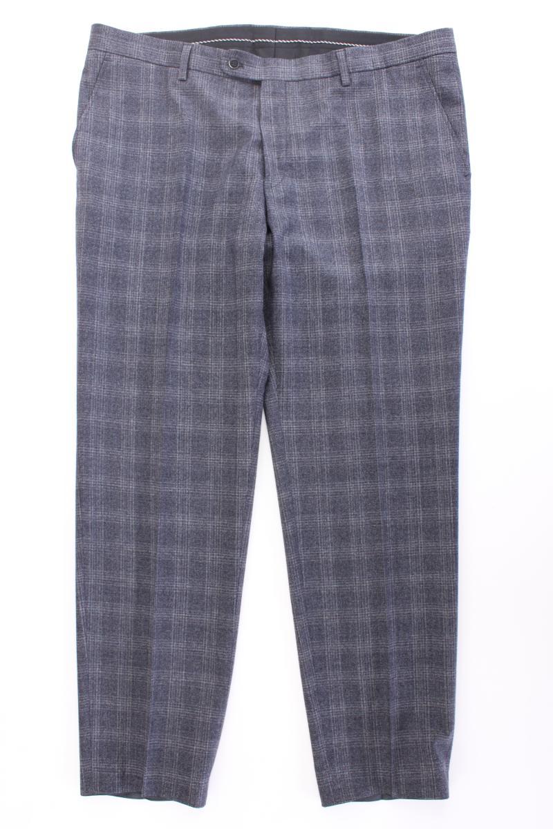 BENVENUTO Wollhose für Herren Gr. Kurzgröße 28 kariert grau