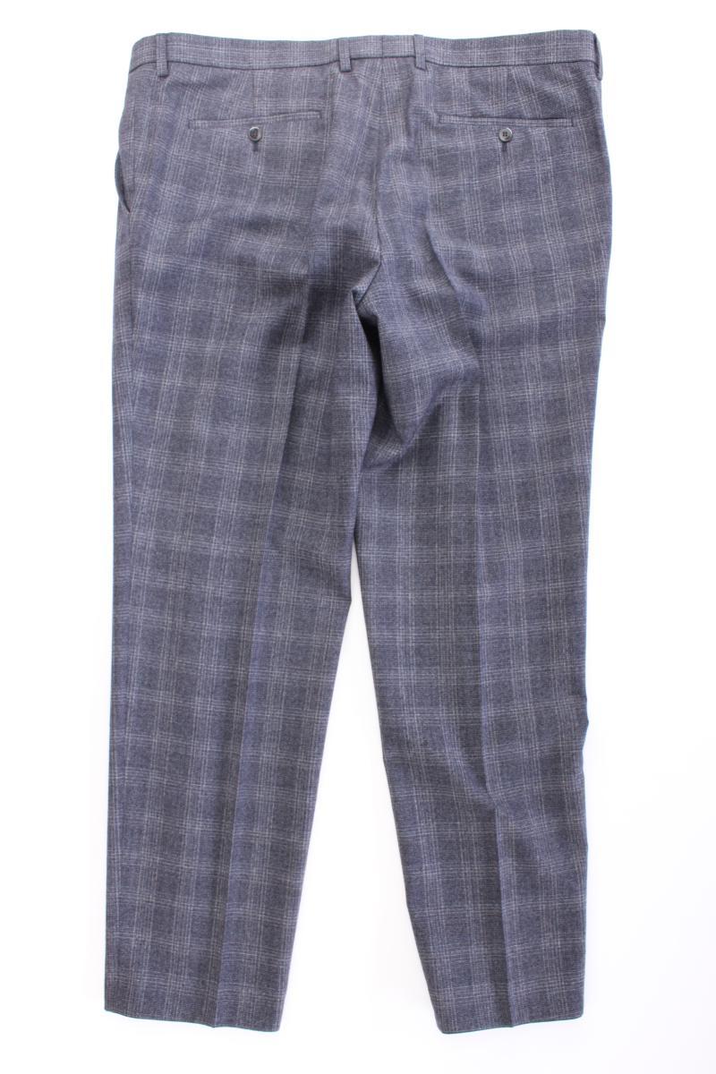 BENVENUTO Wollhose für Herren Gr. Kurzgröße 28 kariert grau