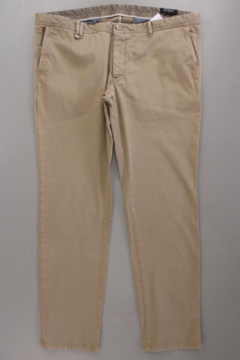 BENVENUTO Chinohose für Herren Gr. Kurzgröße 28 braun aus Baumwolle