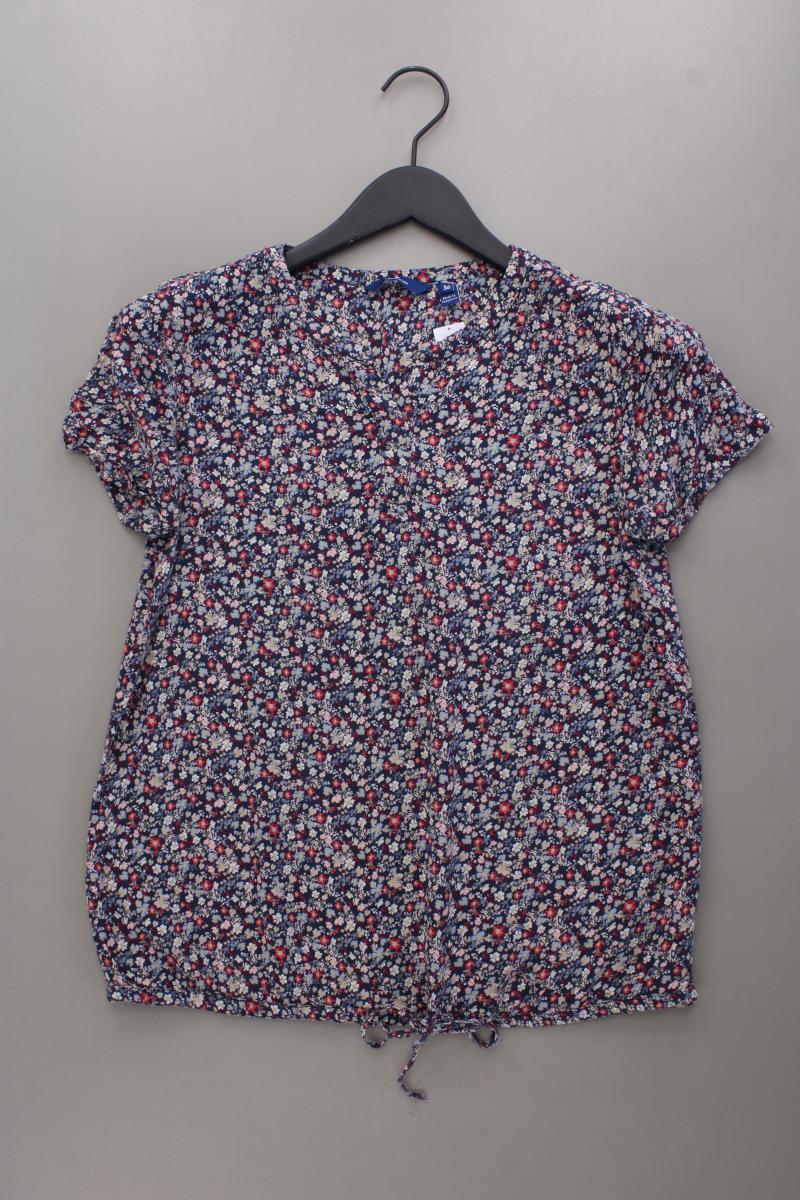 Tom Tailor Kurzarmbluse Gr. 36 mit Blumenmuster mehrfarbig