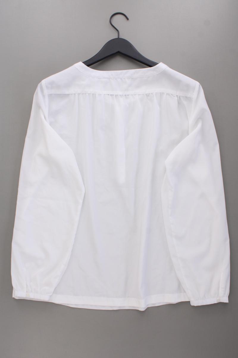 MARK ADAM Langarmbluse Gr. 46 weiß aus Polyester