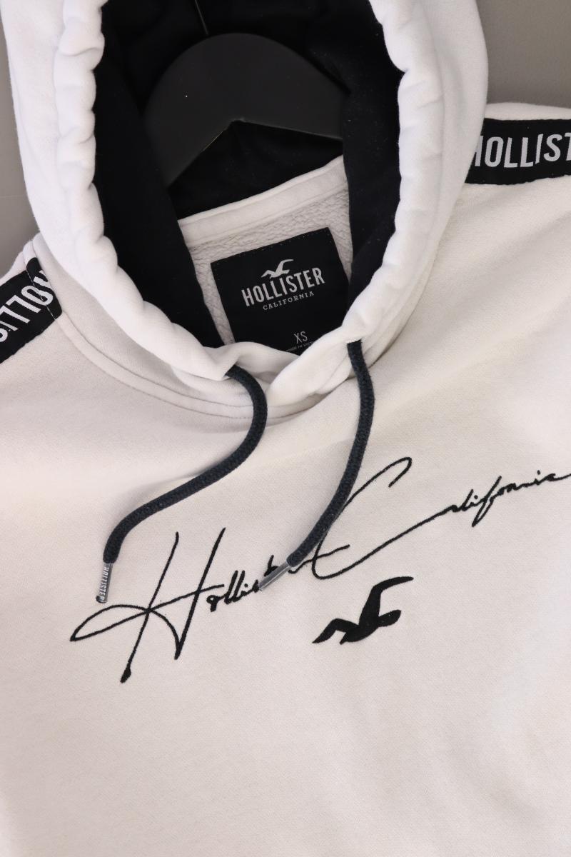 Hollister Hoodie Gr. XS weiß aus Baumwolle