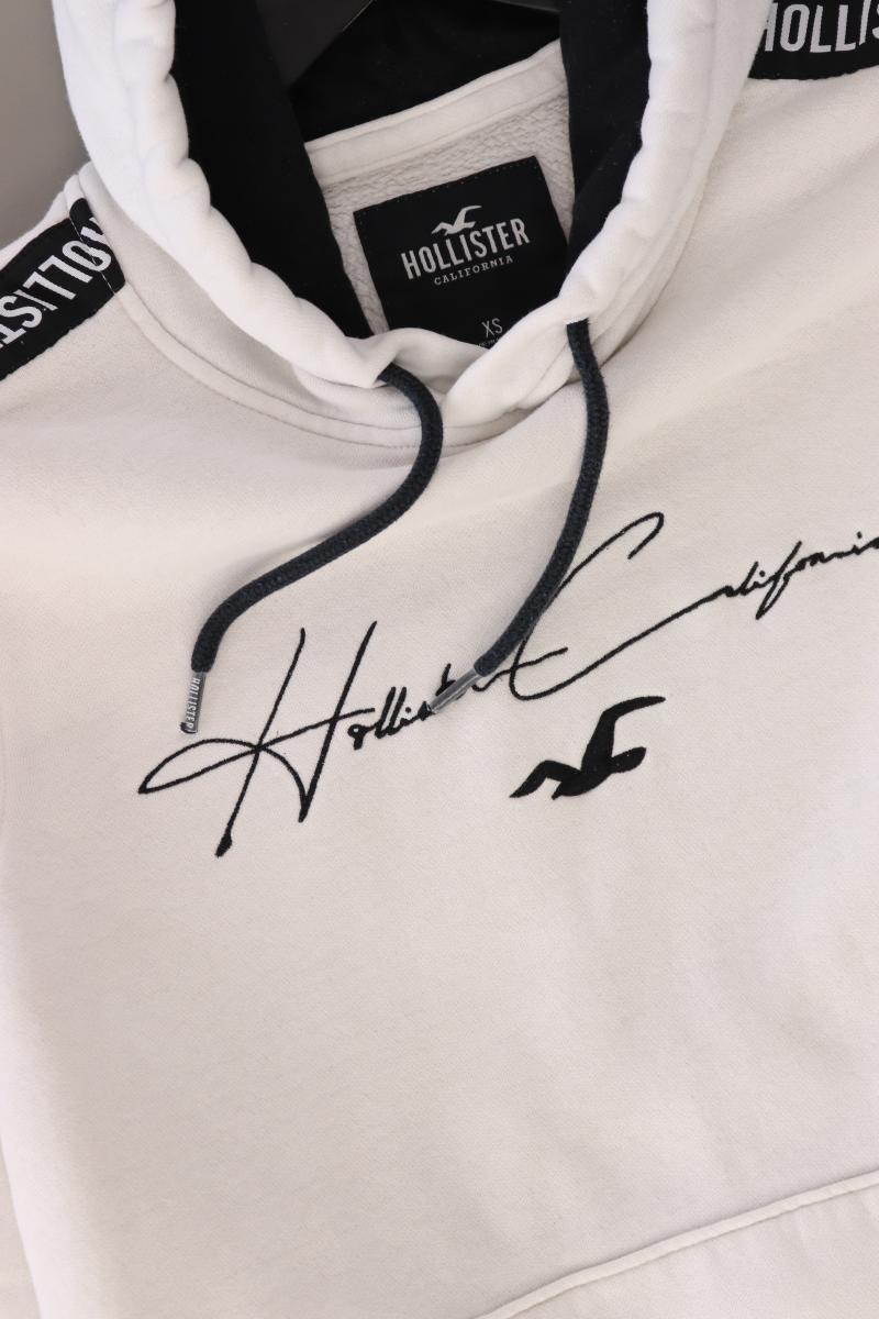 Hollister Hoodie Gr. XS weiß aus Baumwolle