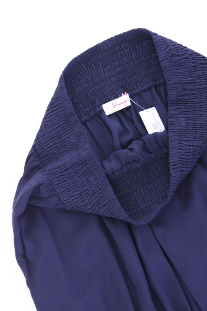 sheego Stoffhose Gr. 40 neuwertig blau aus Viskose