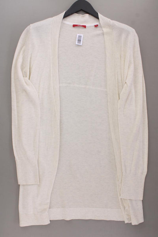 s.Oliver Strickjacke Gr. 42 Langarm creme aus Viskose