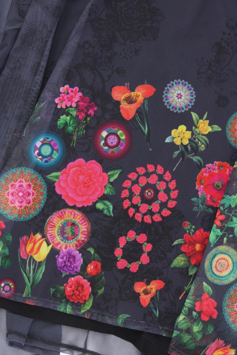 Desigual Chiffonkleid Gr. XXL mit Blumenmuster 3/4 Ärmel grau aus Polyester