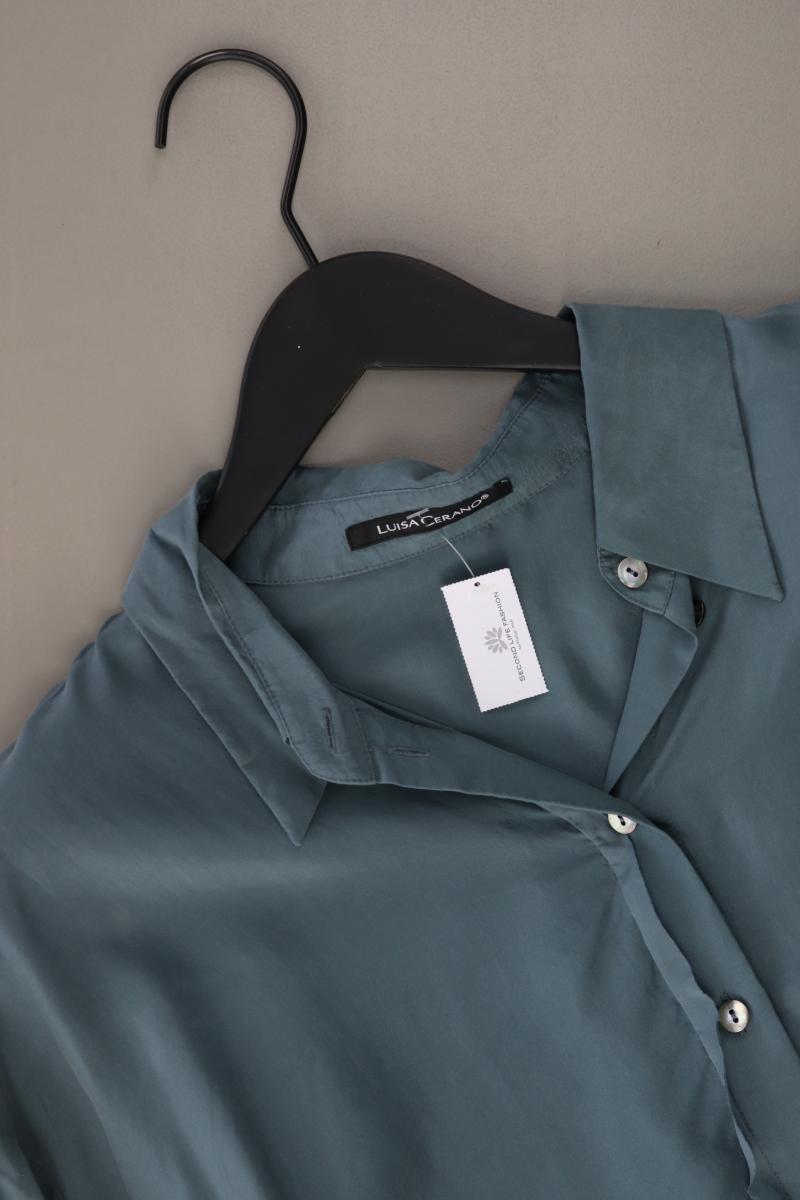 Luisa Cerano Seidenbluse Gr. 42 Langarm türkis