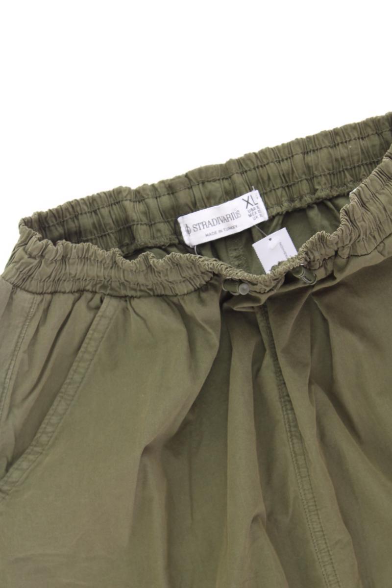 Stradivarius Maxirock Gr. XL olivgrün aus Baumwolle
