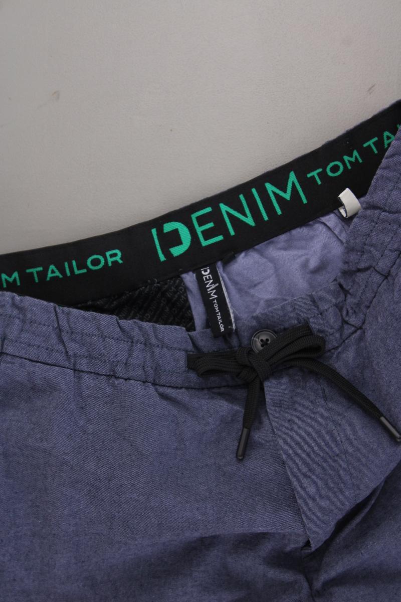 Tom Tailor (Denim) Chino Shorts für Herren Gr. M blau aus Baumwolle