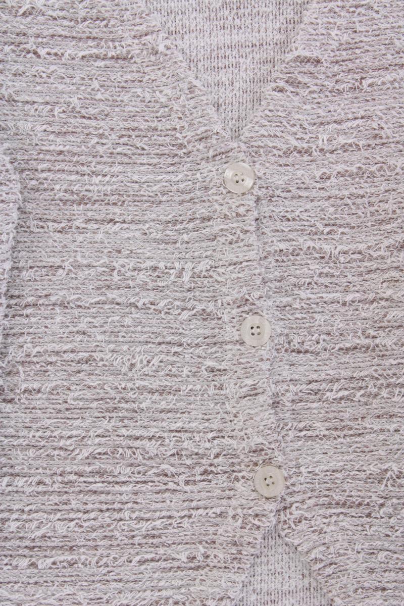 Street One Strickjacke Gr. 42 Langarm creme aus Baumwolle