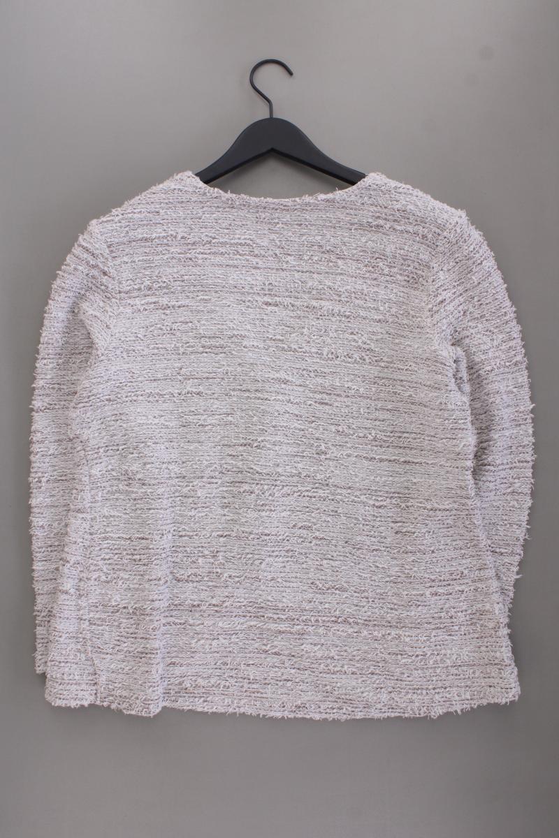 Street One Strickjacke Gr. 42 Langarm creme aus Baumwolle