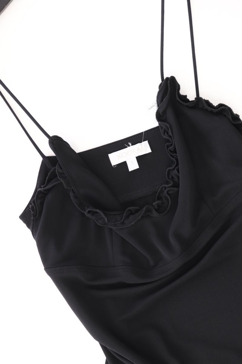 Kookai Trägerkleid Gr. 34 Vintage schwarz aus Polyester