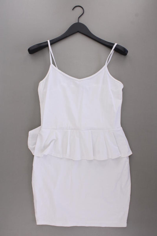 New Look Trägerkleid Gr. UK 14 (M) weiß