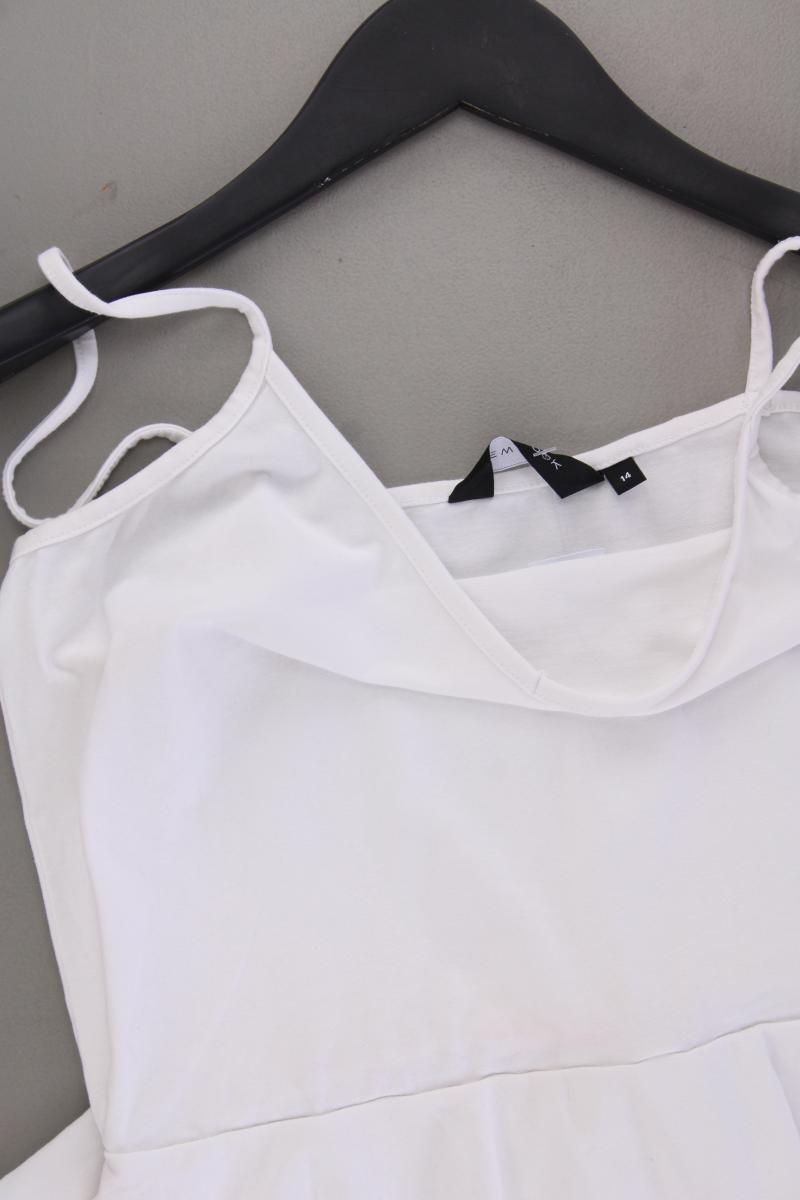 New Look Trägerkleid Gr. UK 14 (M) weiß