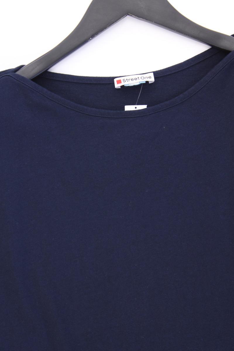 Street One T-Shirt Gr. 46 Kurzarm blau