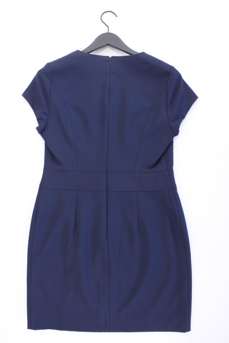 Hugo Boss Etuikleid Gr. 42 neuwertig Kurzarm blau aus Polyester