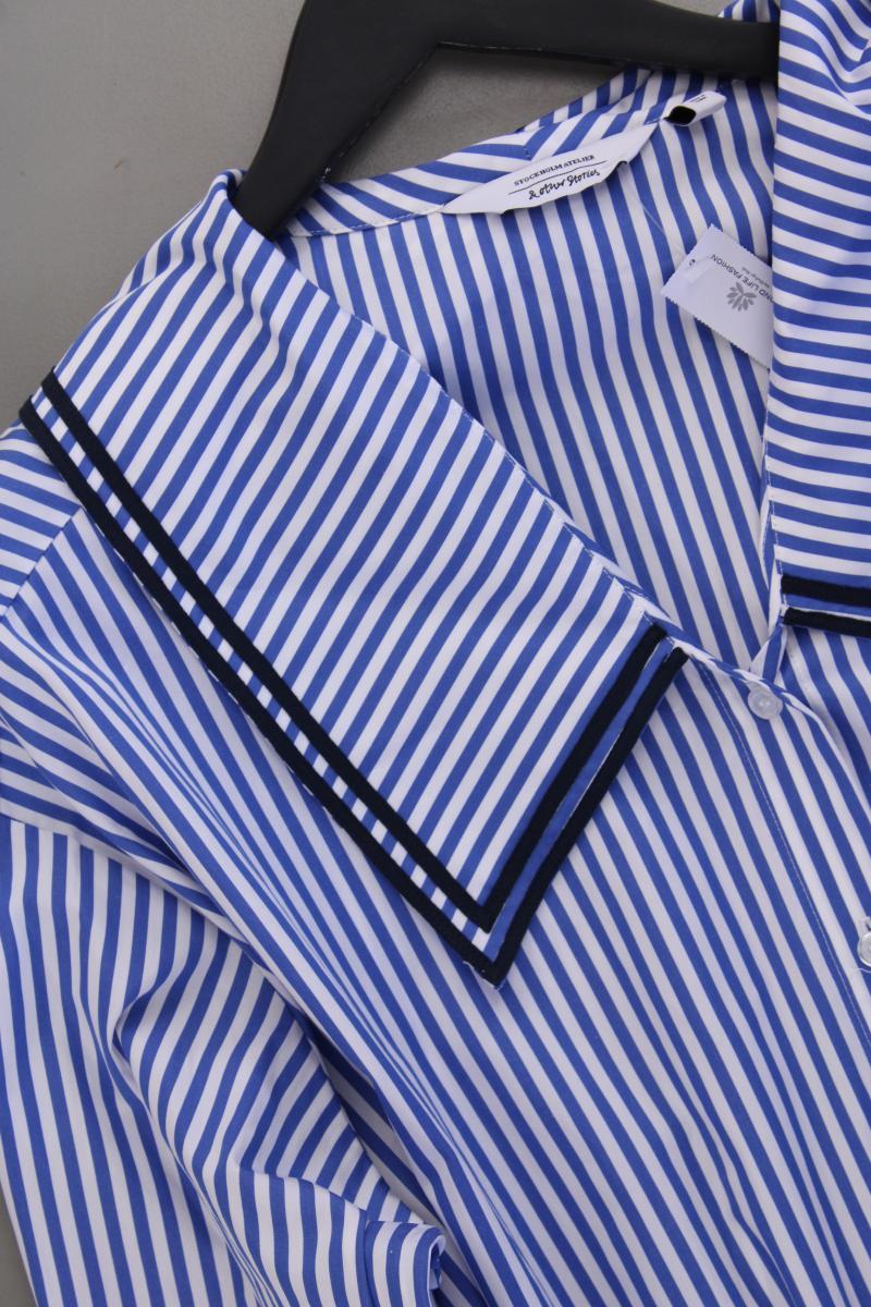 & other stories Blusenkleid Gr. M/L gestreift neuwertig mit Gürtel Langarm blau