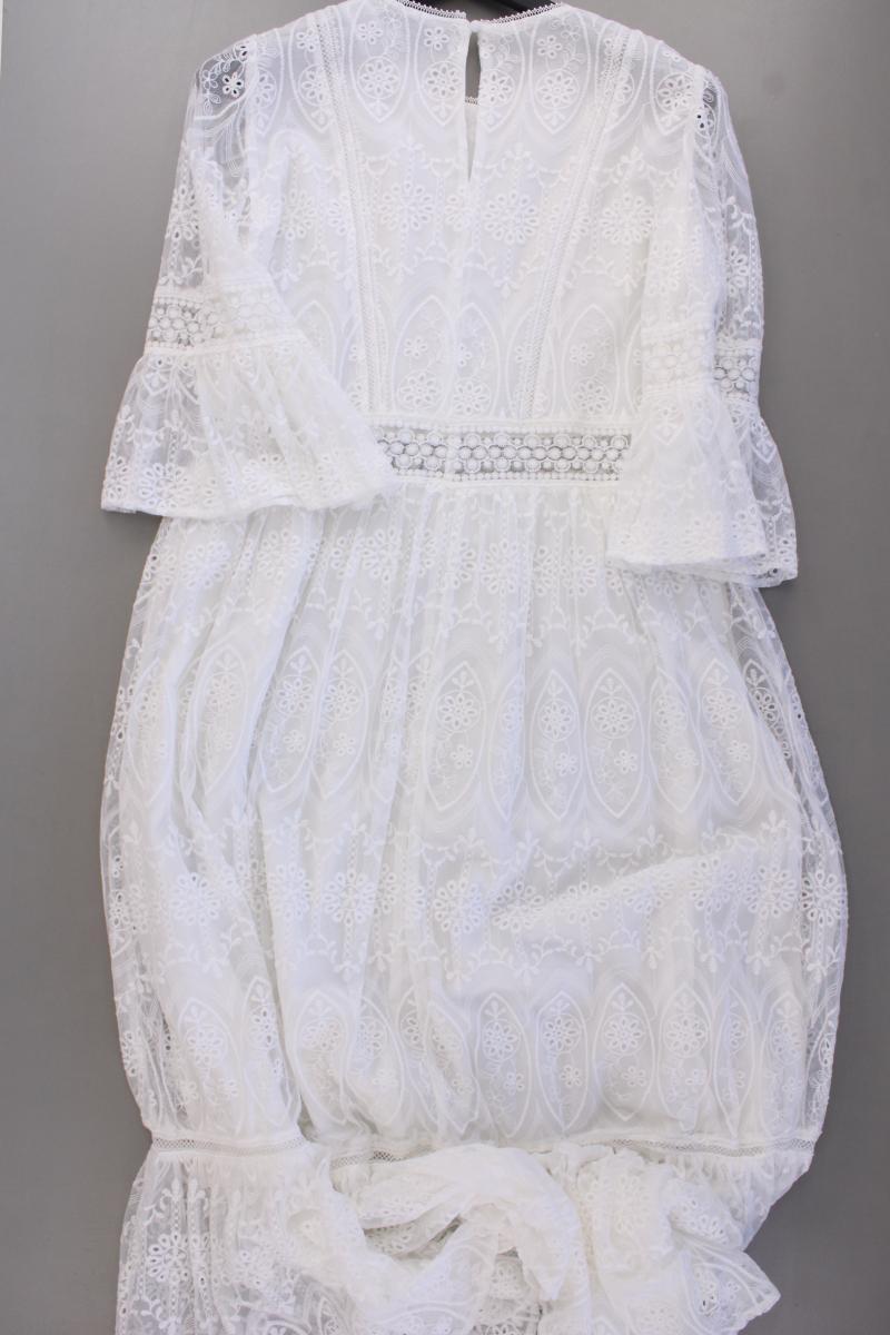 Reserved Spitzenkleid Gr. L 3/4 Ärmel creme aus Baumwolle
