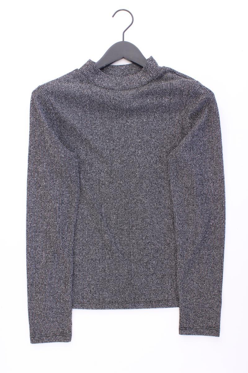 Reserved Longsleeve-Shirt Gr. XL Langarm mit Glitzer silber aus Polyester