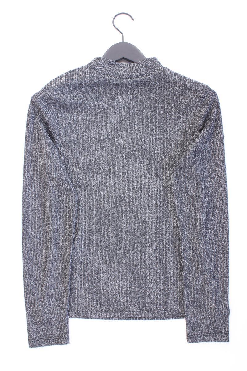 Reserved Longsleeve-Shirt Gr. XL Langarm mit Glitzer silber aus Polyester