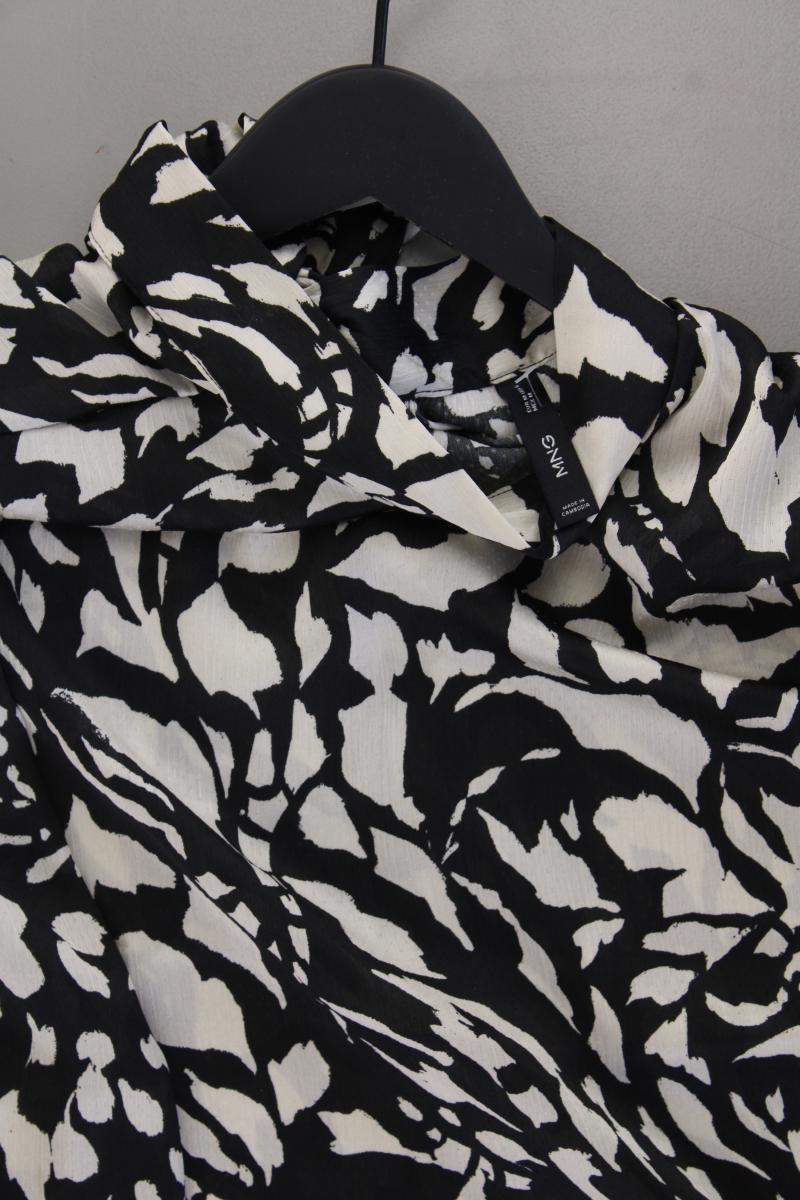 Mango Langarmbluse Gr. M schwarz aus Polyester