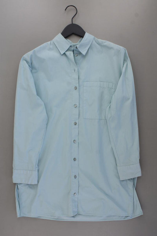 Smith & Soul Oversize Bluse Gr. XS Langarm blau aus Baumwolle