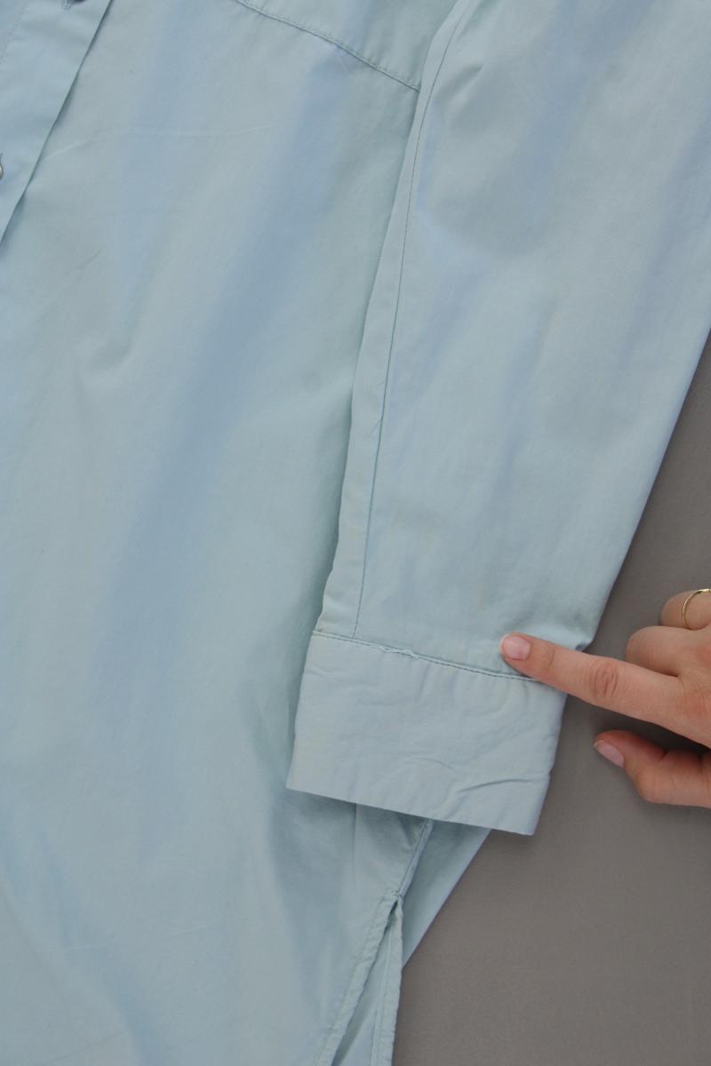 Smith & Soul Oversize Bluse Gr. XS Langarm blau aus Baumwolle