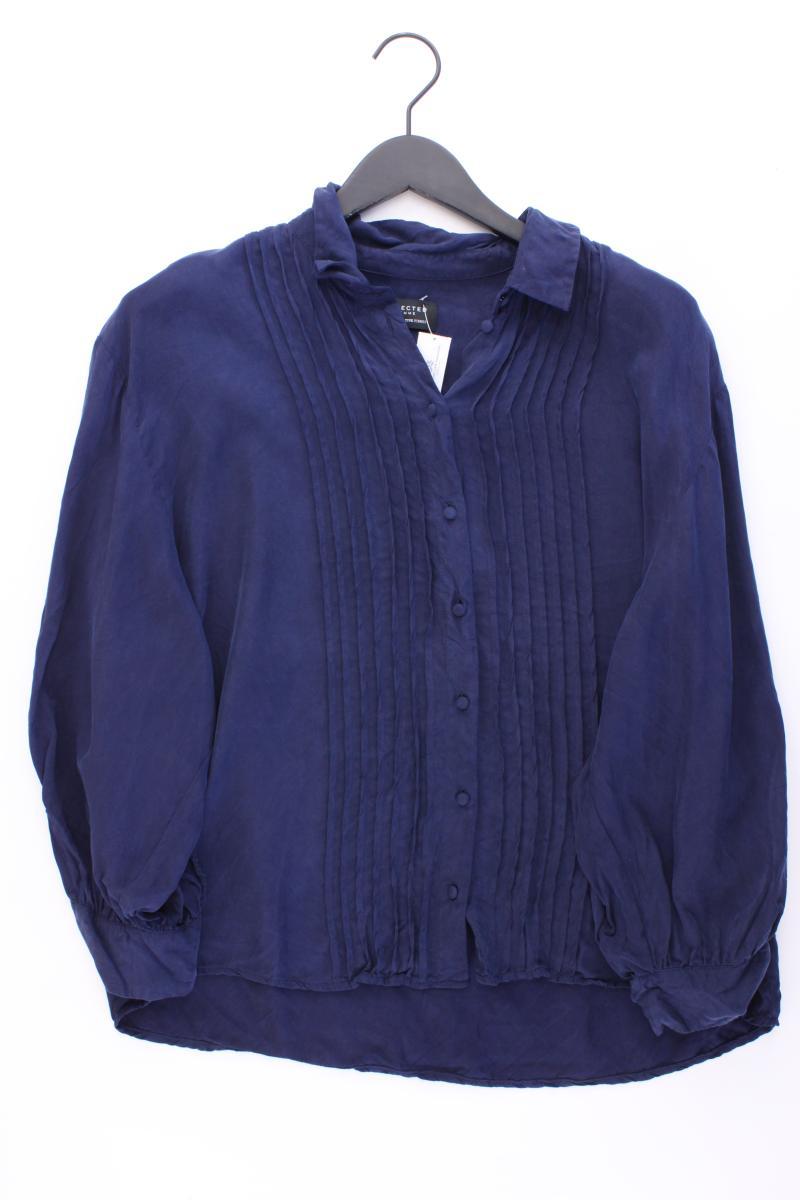 Selected Femme Langarmbluse Gr. 42 blau aus Cupro