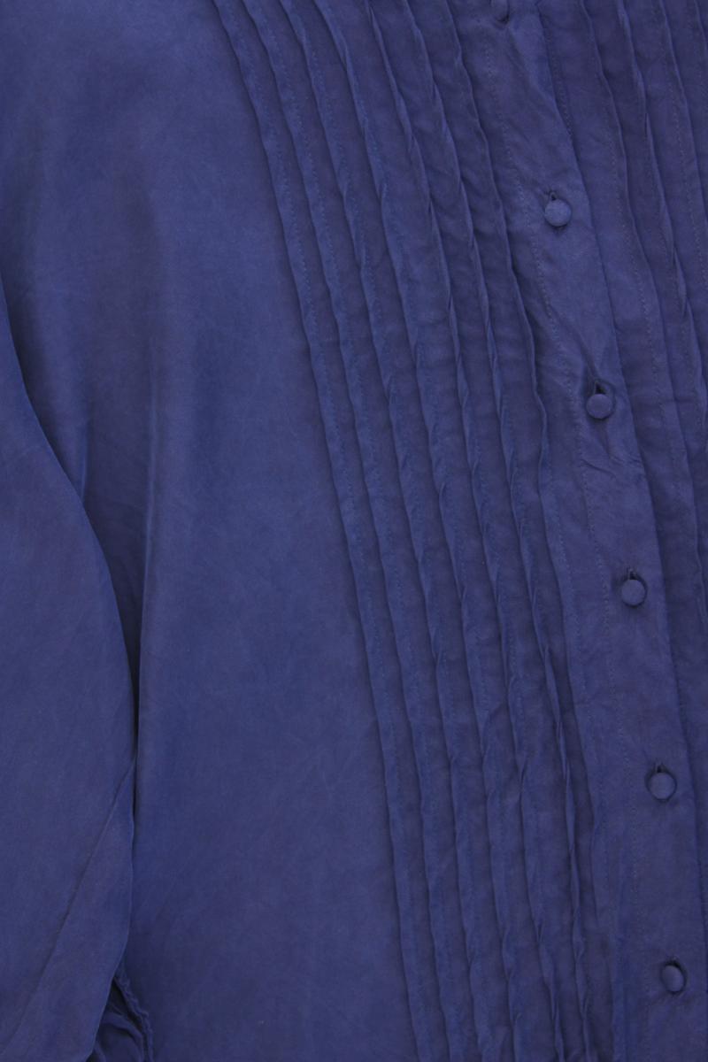 Selected Femme Langarmbluse Gr. 42 blau aus Cupro