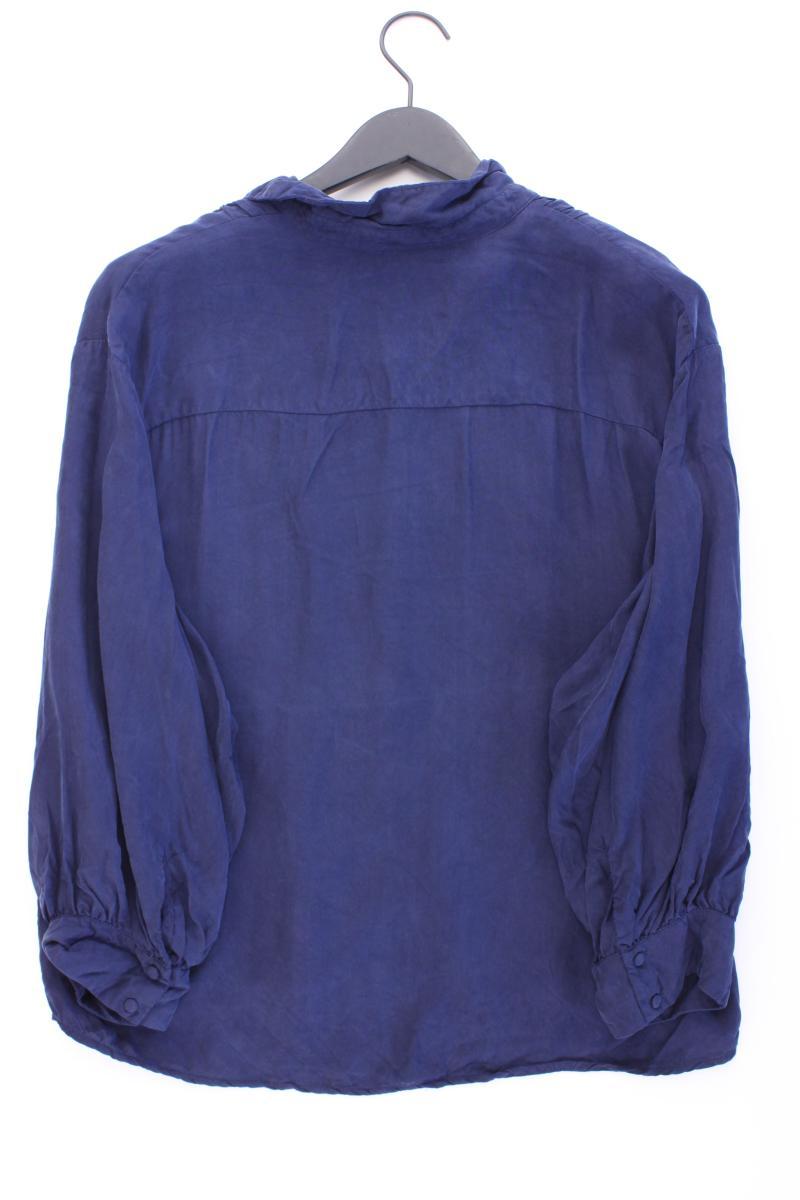 Selected Femme Langarmbluse Gr. 42 blau aus Cupro