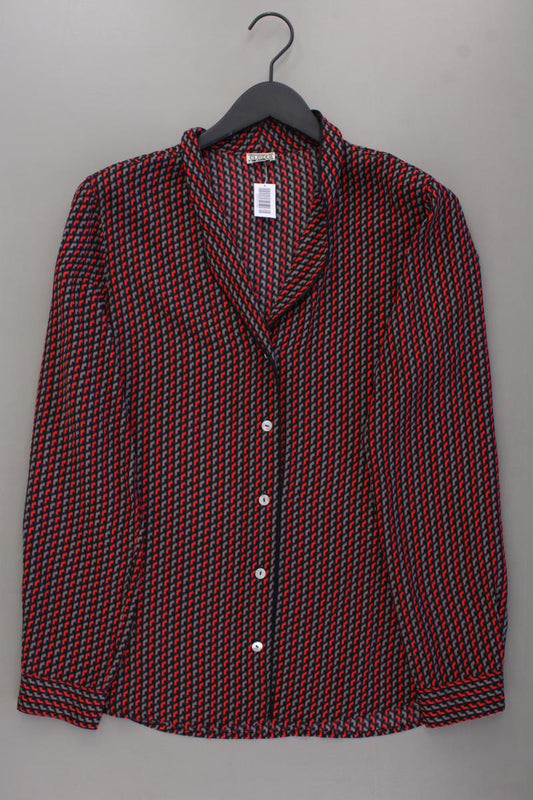 Closed Seidenbluse Gr. XL geometrisches Muster neuwertig Langarm rot