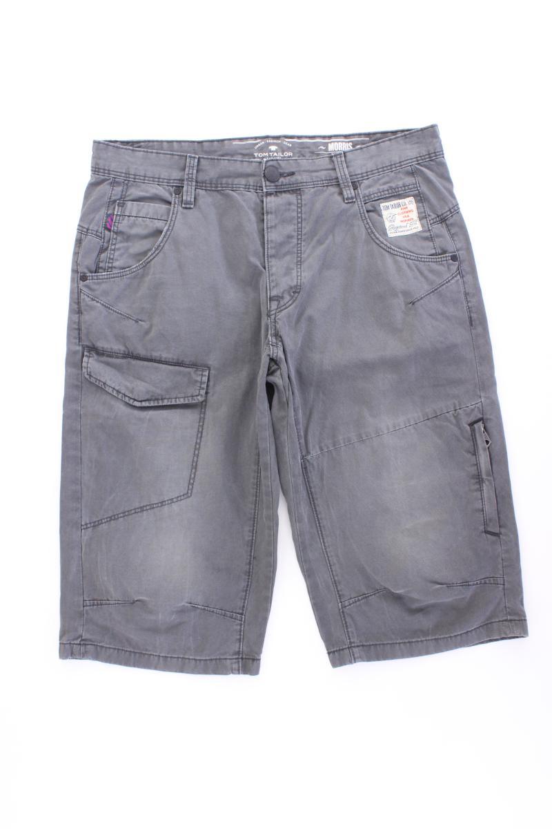 Tom Tailor Cargoshorts für Herren Gr. W31 Modell Morris grau aus Baumwolle