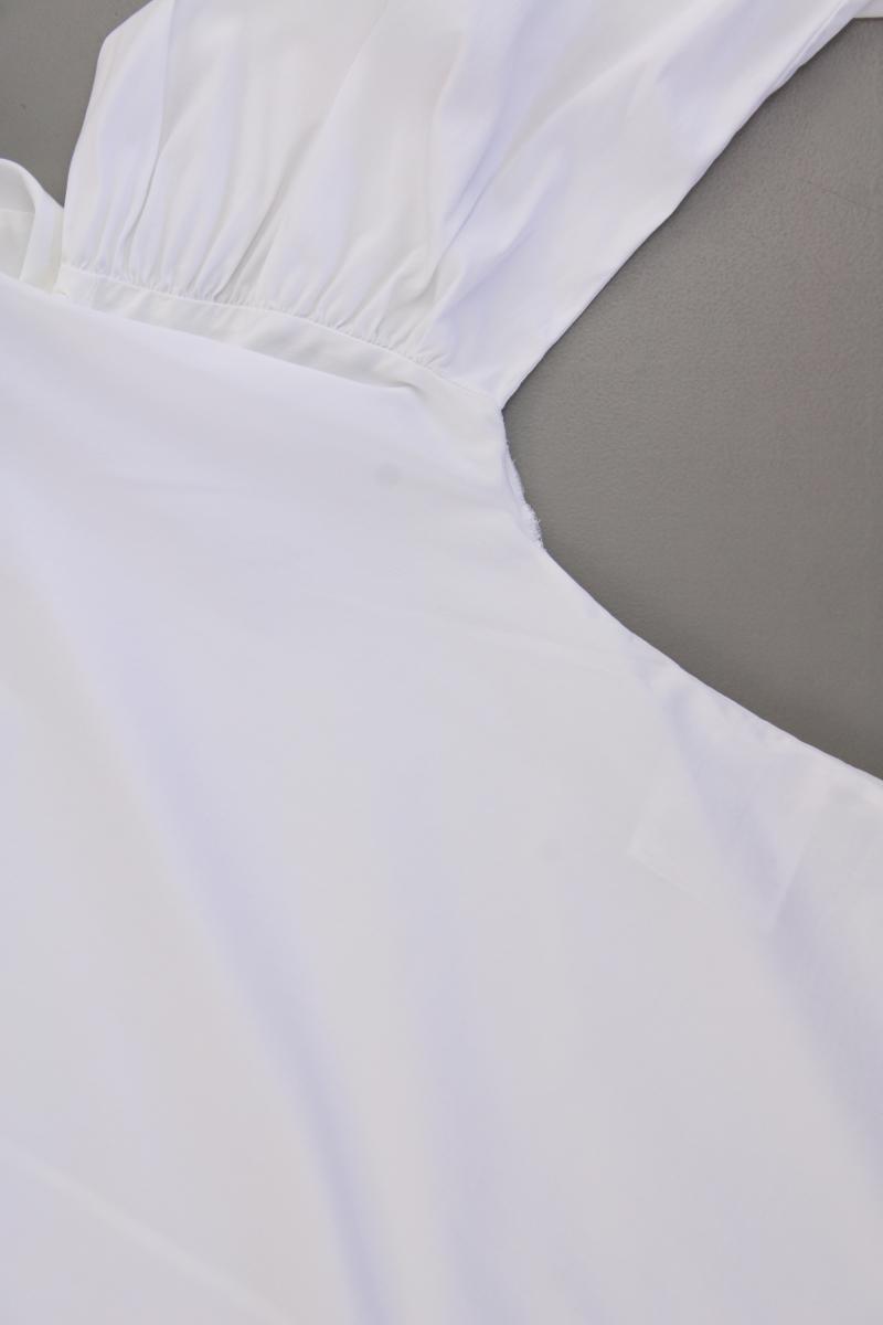 Soluzione Classic Bluse Gr. 38 Trompetenärmel weiß aus Baumwolle