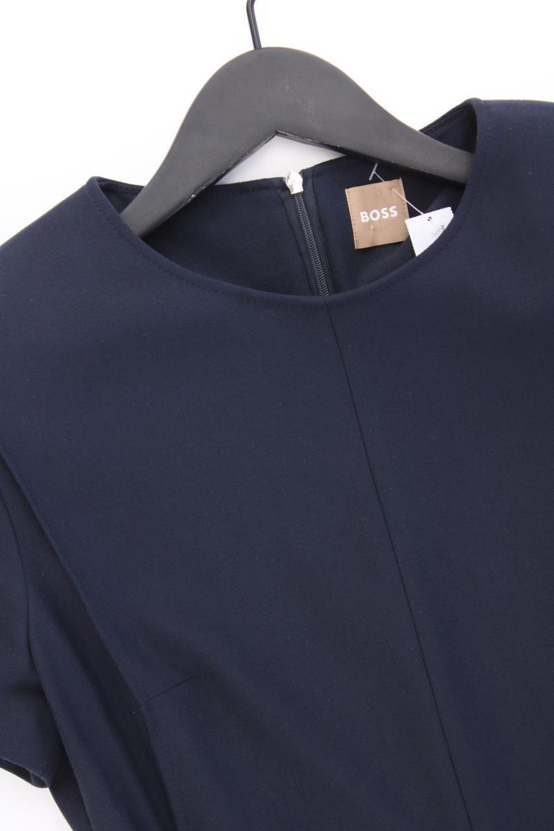 BOSS by Hugo Boss Bleistiftkleid Gr. 36 Kurzarm blau aus Viskose