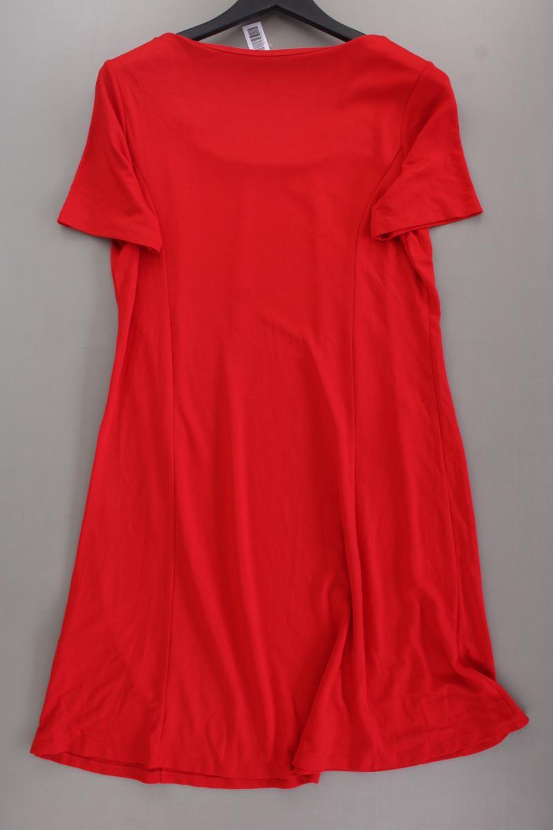 Street One Jerseykleid Gr. 42 neuwertig Kurzarm rot aus Polyester