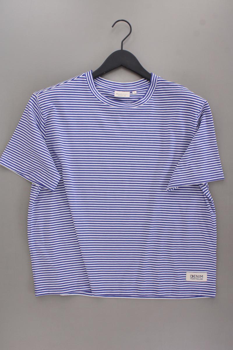 Tom Tailor (Denim) Ringelshirt Gr. L gestreift Kurzarm blau