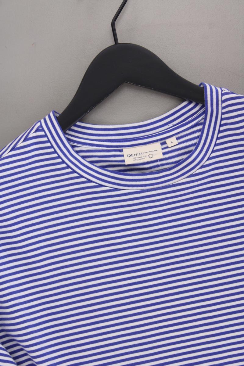 Tom Tailor (Denim) Ringelshirt Gr. L gestreift Kurzarm blau