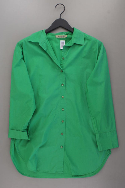 Smith & Soul Oversize Bluse Gr. XS Langarm grün aus Baumwolle