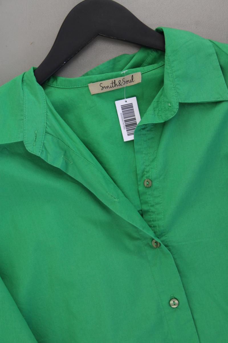 Smith & Soul Oversize Bluse Gr. XS Langarm grün aus Baumwolle