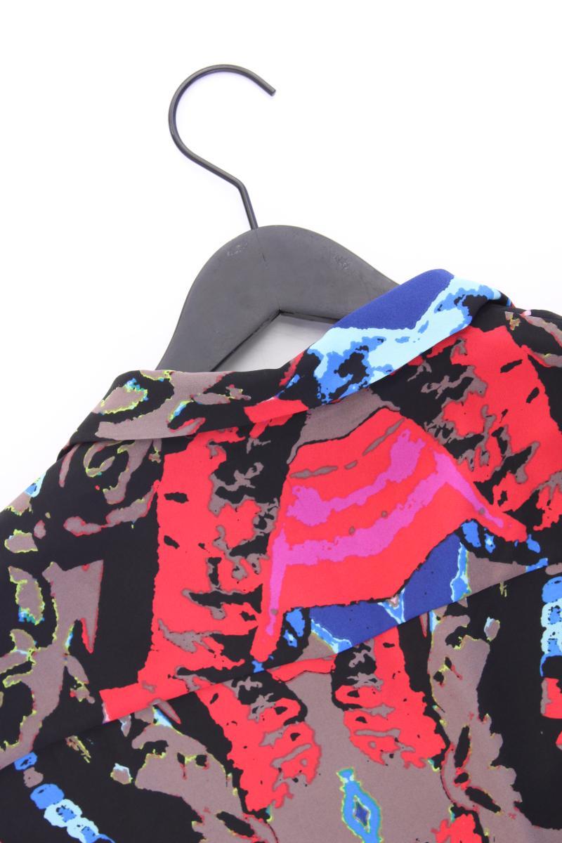 Monki Kurzarmbluse Gr. M geometrisches Muster neuwertig mehrfarbig aus Polyester