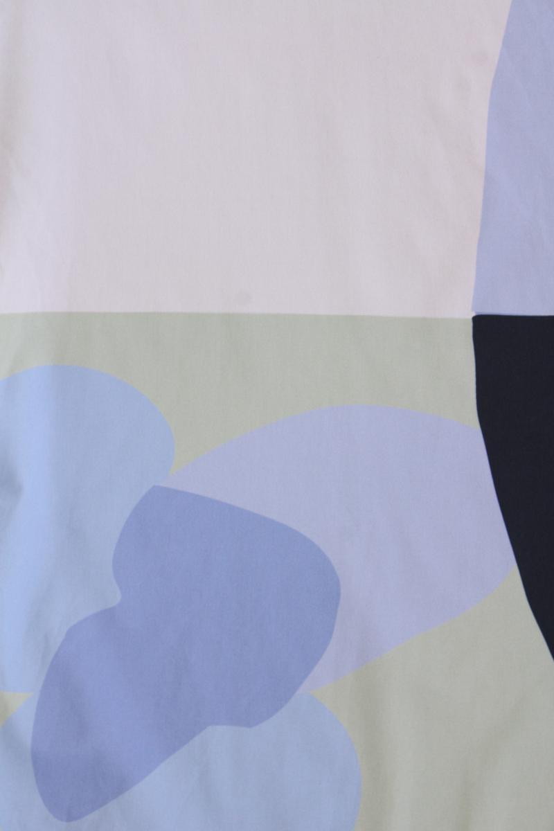Opus Bluse Modell Safeda Shapes Gr. 36 geometrisches Muster Kurzarm blau