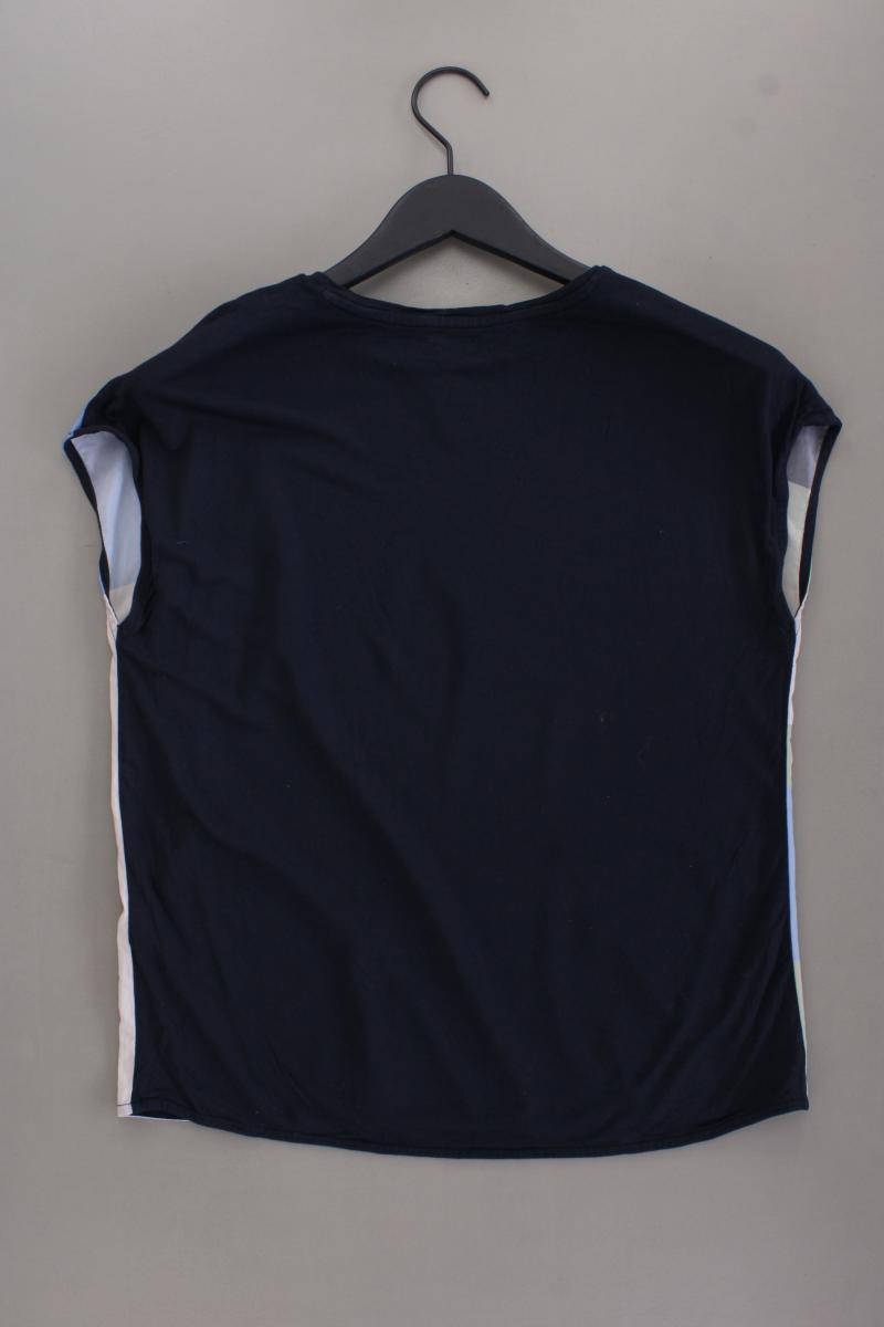Opus Bluse Modell Safeda Shapes Gr. 36 geometrisches Muster Kurzarm blau
