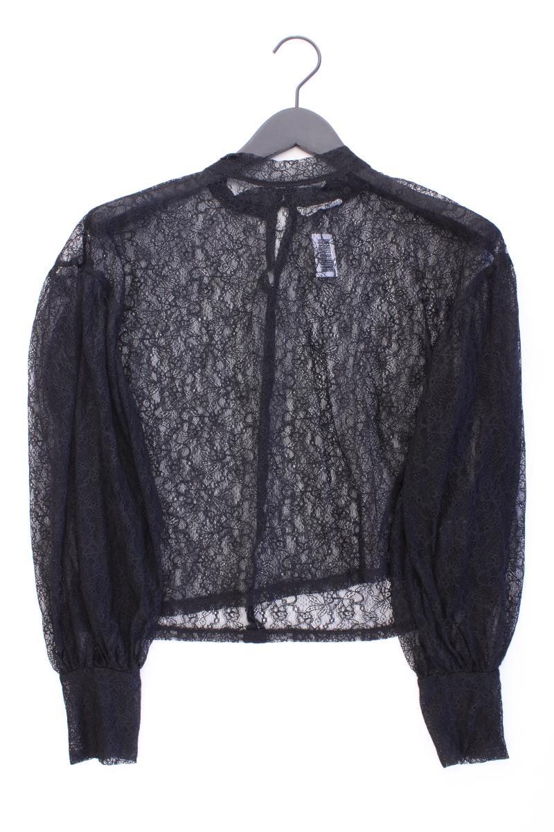 Reserved Spitzenbluse Gr. XL Langarm schwarz aus Polyamid