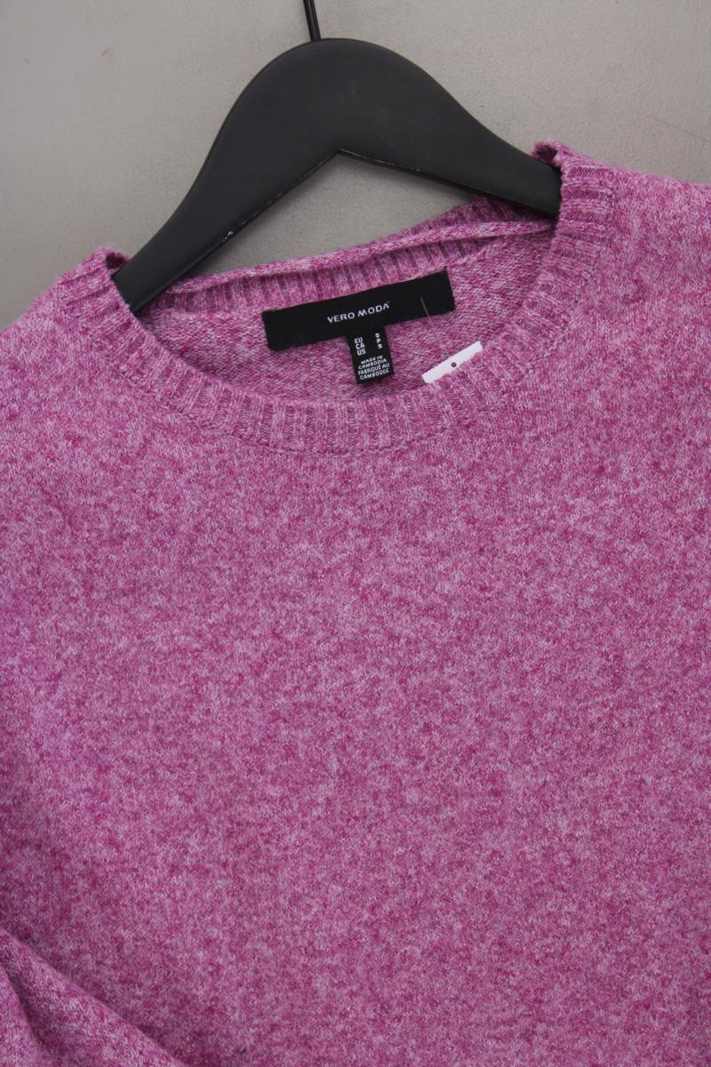 Vero Moda Strickpullover Gr. S neuwertig lila aus Polyester