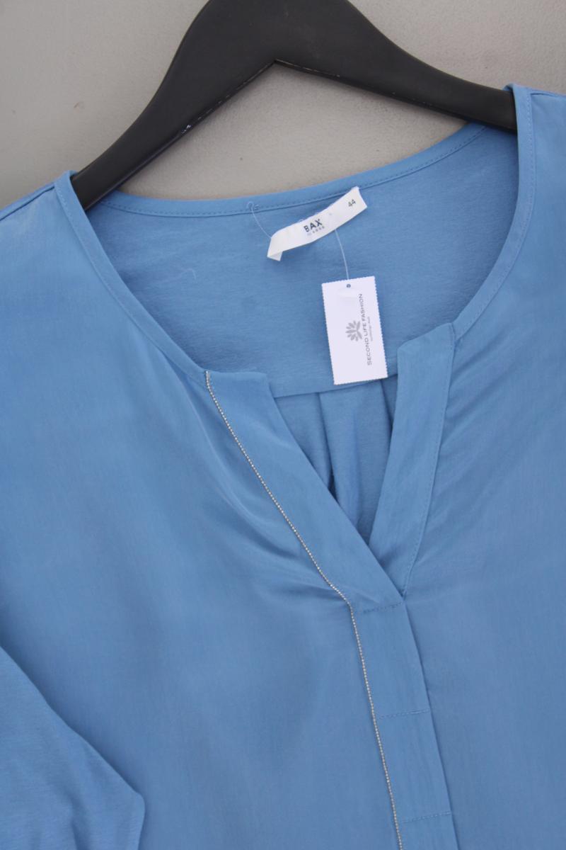 Brax Classic Bluse Gr. 44 3/4 Ärmel blau aus Viskose